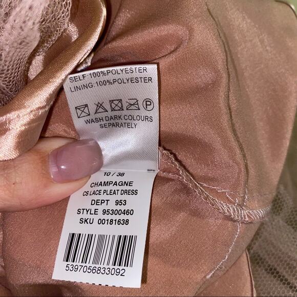 🦬A WEAR gorgeous lace top zip up mini dress 10 - Picture 6 of 7